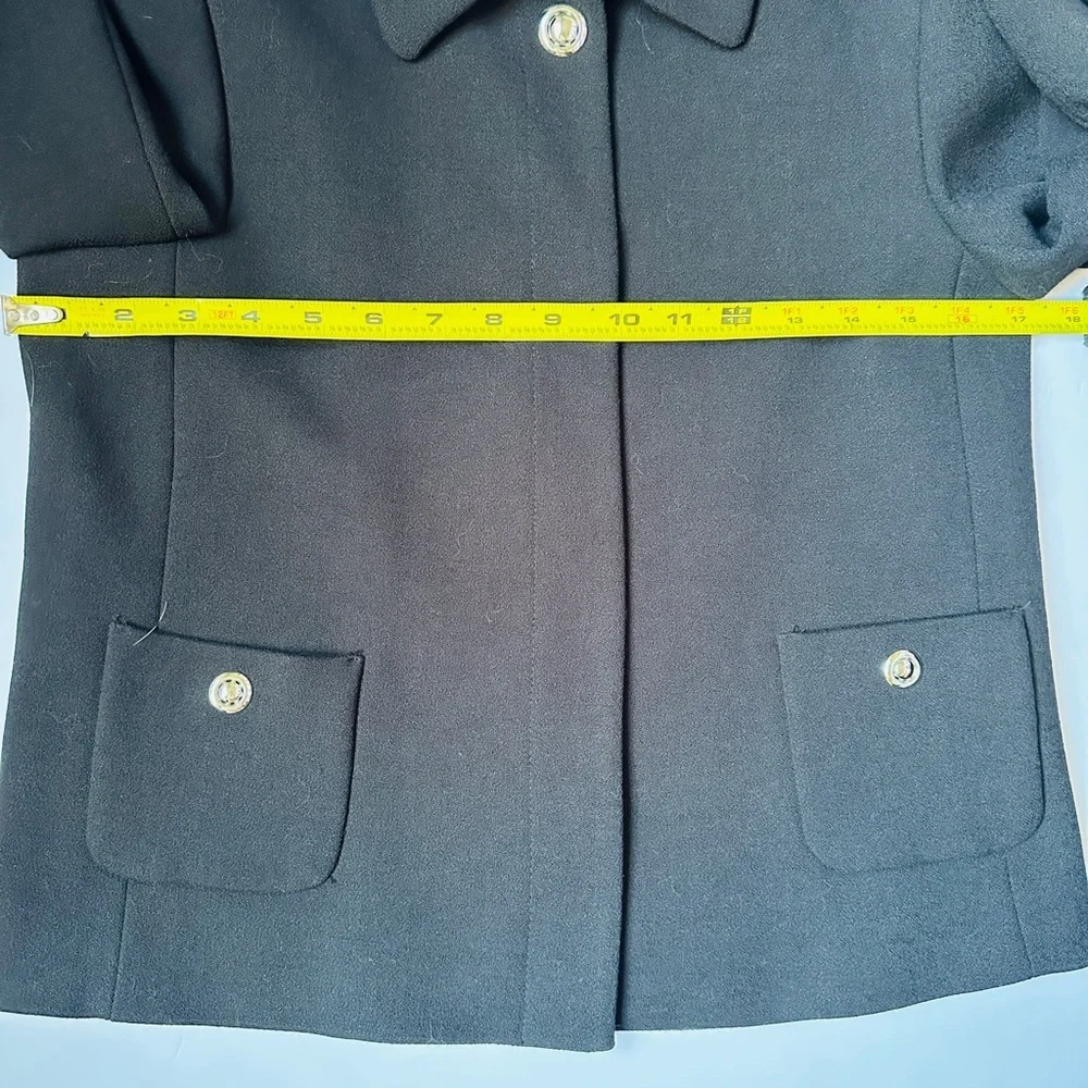 Zara Black Tailored Blazer with Cropped Silhouette Sz XS Lined‎